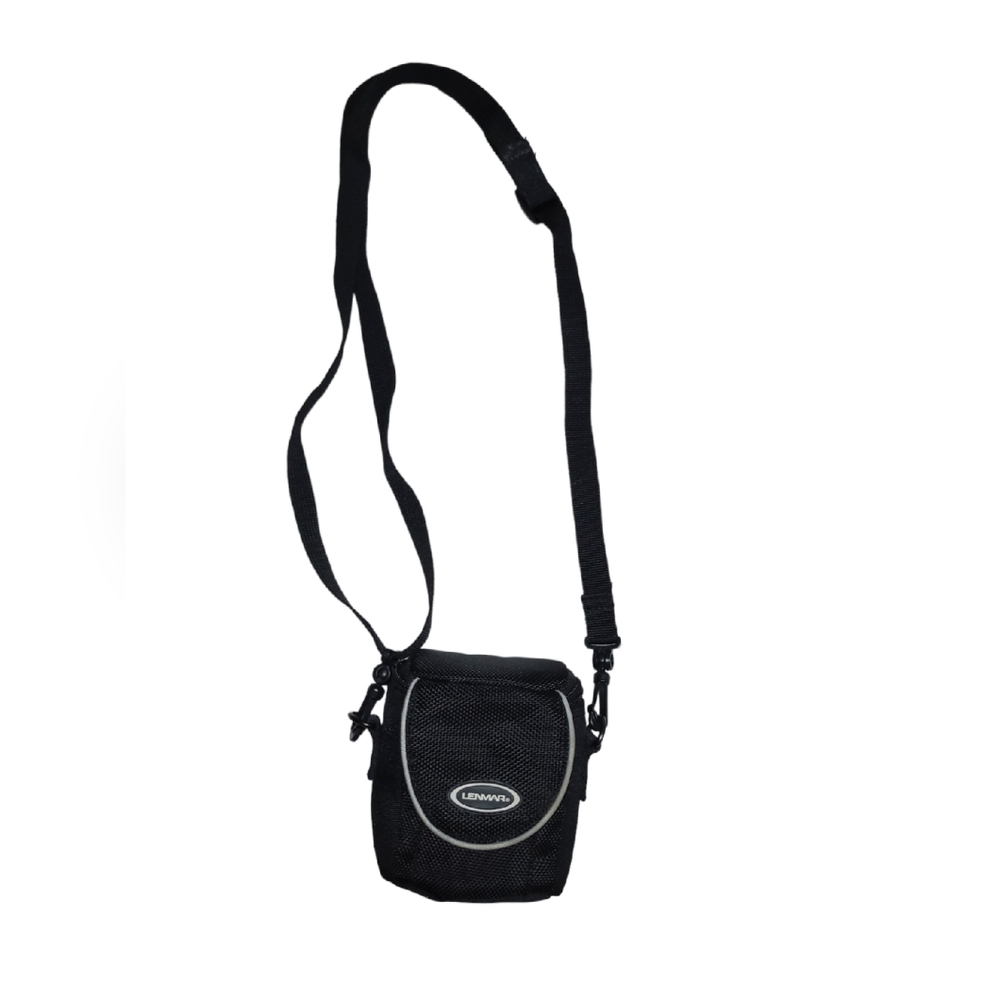 LENMAR DIGITAL CAMERA CARRYING CASE MINI STORAGE BAG BLACK ADJUSTABLE STRAP